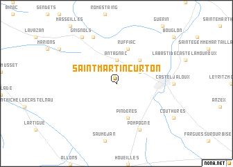 map of Saint-Martin-Curton