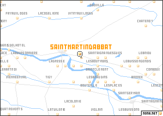 map of Saint-Martin-dʼAbbat