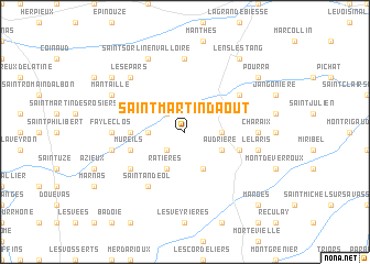 map of Saint-Martin-dʼAoût