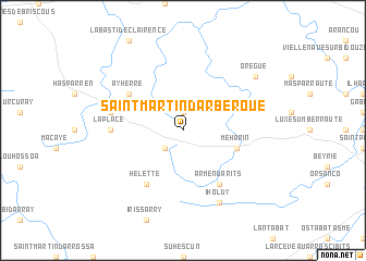 map of Saint-Martin-dʼArberoue