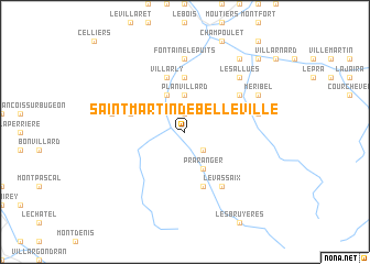 map of Saint-Martin-de-Belleville