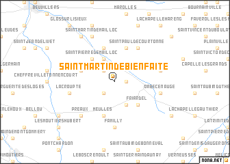 map of Saint-Martin-de-Bienfaite