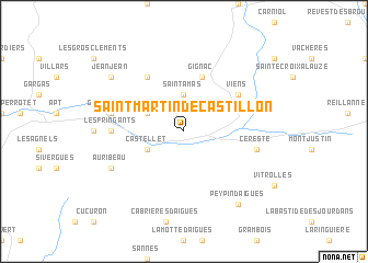 map of Saint-Martin-de-Castillon