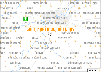 map of Saint-Martin-de-Fontenay