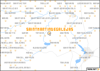 map of Saint-Martin-de-Galéjas