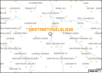 map of Saint-Martin-de-la-Lieue