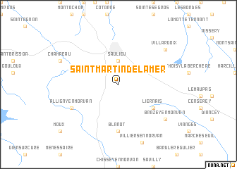 map of Saint-Martin-de-la-Mer