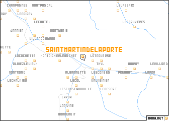 map of Saint-Martin-de-la-Porte