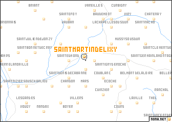 map of Saint-Martin-de-Lixy