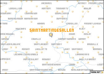 map of Saint-Martin-de-Sallen