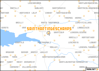 map of Saint-Martin-des-Champs