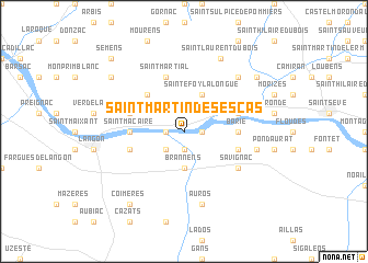 map of Saint-Martin-de-Sescas