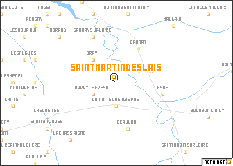 map of Saint-Martin-des-Lais