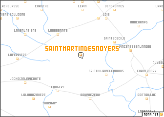 map of Saint-Martin-des-Noyers