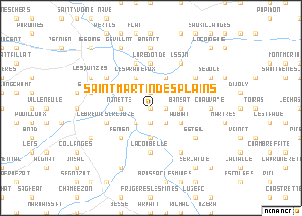 map of Saint-Martin-des-Plains