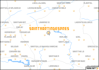 map of Saint-Martin-des-Prés