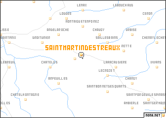 map of Saint-Martin-dʼEstréaux