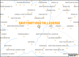 map of Saint-Martin-de-Tallevende