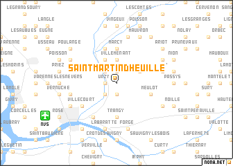 map of Saint-Martin-dʼHeuille