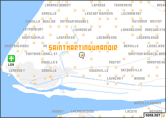 map of Saint-Martin-du-Manoir