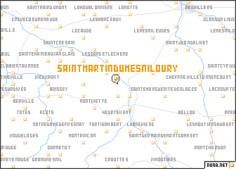 map of Saint-Martin-du-Mesnil-Oury