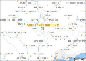 map of Saint-Martin-du-Var