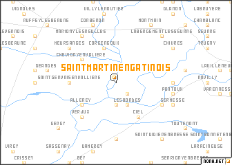 map of Saint-Martin-en-Gâtinois