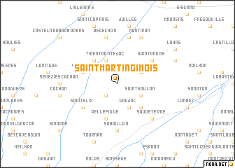 map of Saint-Martin-Gimois