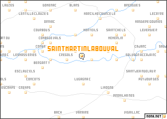 map of Saint-Martin-Labouval