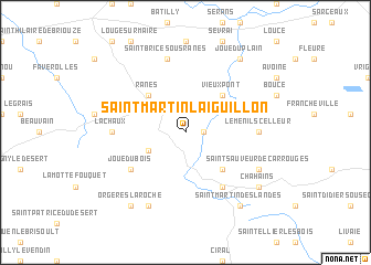 map of Saint-Martin-lʼAiguillon
