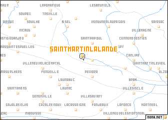 map of Saint-Martin-Lalande
