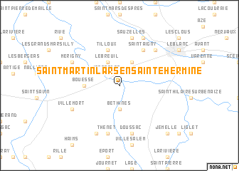 map of Saint-Martin-Lars-en-Sainte-Hermine