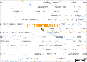 map of Saint-Martin-lʼAstier
