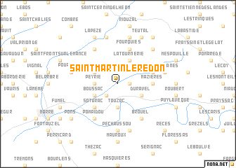 map of Saint-Martin-le-Redon