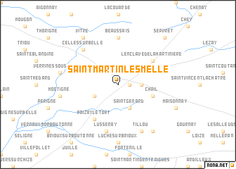 map of Saint-Martin-lès-Melle