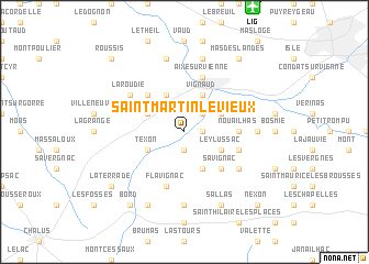 map of Saint-Martin-le-Vieux