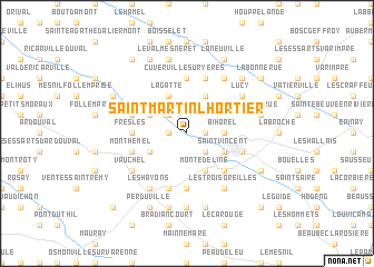 map of Saint-Martin-lʼHortier