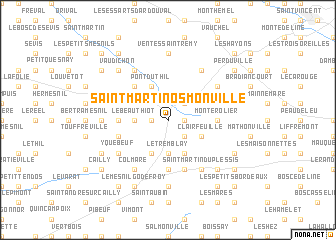 map of Saint-Martin-Osmonville