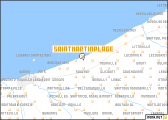 map of Saint-Martin-Plage