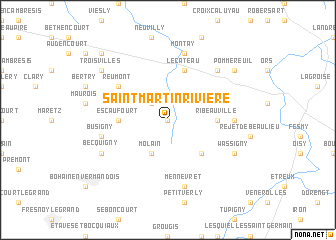 map of Saint-Martin-Rivière