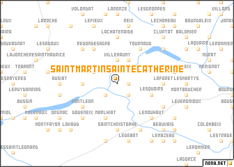 map of Saint-Martin-Sainte-Catherine