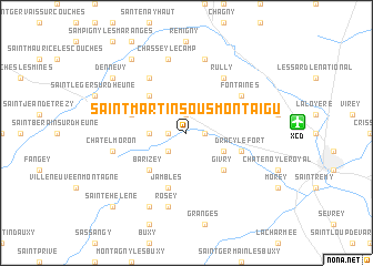 map of Saint-Martin-sous-Montaigu