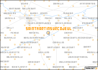 map of Saint-Martin-sur-Cojeul