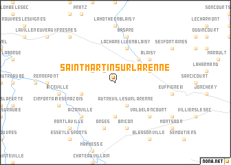 map of Saint-Martin-sur-la-Renne