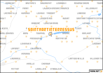 map of Saint-Martin-Terressus