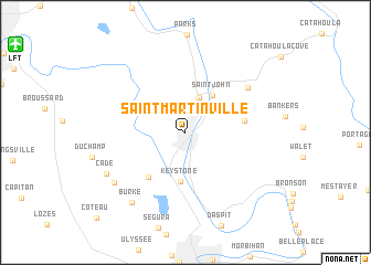 map of Saint Martinville