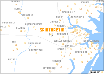 map of Saint Martin