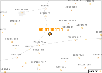 map of Saint Martin