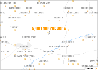 map of Saint Mary Bourne