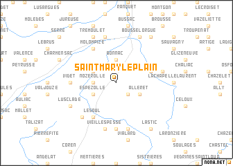 map of Saint-Mary-le-Plain